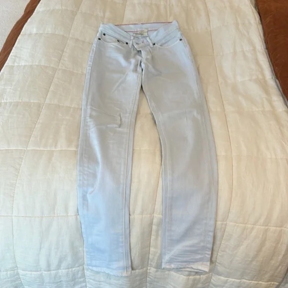 Raleigh Denim "The Macon" White Thin Jeans Women's Size 25